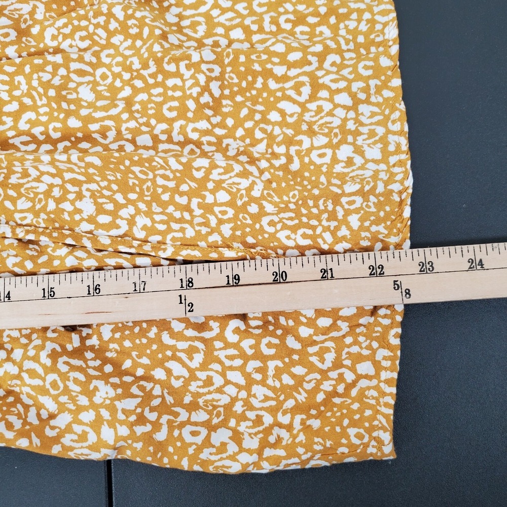 Savanna Jane Sleeveless Embroidered Cactus Gold Leopard Print Top Size Small - Picture 8 of 9